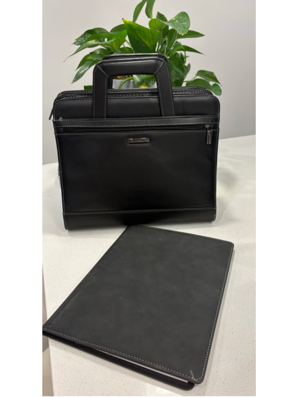 Samsonite Executive Portfolio Briefcase Binder Calculator + Padfolio #C27